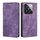 Custodia per telefono in pelle magnetica con spazzola antifurto RFID Xiaomi 14 Pro (viola) Custodia per telefono in pelle magnetica con spazzola antifurto RFID Xiaomi 14 Pro (viola)