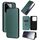 Per Xiaomi 14 Custodia per cellulare in pelle con texture in fibra di carbonio (verde) Per Xiaomi 14 Custodia per cellulare in pelle con texture in fibra di carbonio (verde)