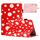 Custodia per tablet in pelle con motivo a pois da 7 pollici (punto rosso bianco) Custodia per tablet in pelle con motivo a pois da 7 pollici (punto rosso bianco)