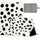 Custodia per tablet in pelle con motivo a pois da 7 pollici (punto bianco nero) Custodia per tablet in pelle con motivo a pois da 7 pollici (punto bianco nero)