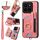 Per Xiaomi 14 Pro Custodia per telefono a portafoglio multi-card RFID con anello retro skin-feel (rosa) Per Xiaomi 14 Pro Custodia per telefono a portafoglio multi-card RFID con anello retro skin-feel (rosa)