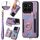 Per Xiaomi 14 Pro Custodia per telefono a portafoglio multi-card RFID con anello retro skin-feel (viola) Per Xiaomi 14 Pro Custodia per telefono a portafoglio multi-card RFID con anello retro skin-feel (viola)