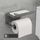 Portarotolo da bagno in acciaio inossidabile, ripiano per cellulare, senza perforazione, stile: portarotolo (grigio) Portarotolo da bagno in acciaio inossidabile, ripiano per cellulare, senza perforazione, stile: portarotolo (grigio)
