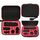 Per DJI Osmo Pocket 3 Borsa portaoggetti Borsa per fotocamera tascabile (guscio nero interno rosso)