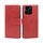 Custodia per cellulare in pelle con fibbia in vitello per Honor X6a 4G (rossa) Custodia per cellulare in pelle con fibbia in vitello per Honor X6a 4G (rossa)