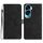 Custodia per telefono in pelle con motivo floreale in rilievo per Honor 90 Lite (nera) Custodia per telefono in pelle con motivo floreale in rilievo per Honor 90 Lite (nera)