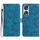 Custodia per telefono in pelle con motivo floreale in rilievo per Honor 90 (blu) Custodia per telefono in pelle con motivo floreale in rilievo per Honor 90 (blu)