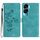Custodia per telefono in pelle con motivo a farfalla con fiore per Honor 90 Lite (blu cielo) Custodia per telefono in pelle con motivo a farfalla con fiore per Honor 90 Lite (blu cielo)
