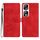 Custodia per telefono in pelle con motivo a farfalla con fiore per Honor 90 Pro (rossa) Custodia per telefono in pelle con motivo a farfalla con fiore per Honor 90 Pro (rossa)