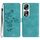 Custodia per telefono in pelle con motivo a farfalla con fiore per Honor 90 Pro (blu cielo) Custodia per telefono in pelle con motivo a farfalla con fiore per Honor 90 Pro (blu cielo)