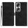 Custodia per cellulare in pelle con motivo a farfalla con fiore per Honor 90 Pro (nera) Custodia per cellulare in pelle con motivo a farfalla con fiore per Honor 90 Pro (nera)