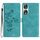 Custodia per telefono in pelle con motivo a farfalla con fiore per Honor 90 (blu cielo) Custodia per telefono in pelle con motivo a farfalla con fiore per Honor 90 (blu cielo)