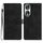 Custodia per cellulare in pelle con motivo a farfalla con fiore per Honor 90 (nera) Custodia per cellulare in pelle con motivo a farfalla con fiore per Honor 90 (nera)