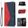 Custodia per telefono in pelle con cuciture bicolore per Honor 90 Lite (rosso blu) Custodia per telefono in pelle con cuciture bicolore per Honor 90 Lite (rosso blu)