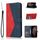 Custodia per telefono in pelle con cuciture bicolore per Honor 90 Pro (rosso blu) Custodia per telefono in pelle con cuciture bicolore per Honor 90 Pro (rosso blu)