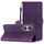 Custodia per cellulare in pelle con sensazione di pelle goffrata per Honor 90 (viola) Custodia per cellulare in pelle con sensazione di pelle goffrata per Honor 90 (viola)
