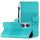 Custodia per telefono in pelle con sensazione di pelle goffrata per Honor 90 (blu) Custodia per telefono in pelle con sensazione di pelle goffrata per Honor 90 (blu)