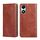 Per Honor X5 Plus 4G / Play 40C Custodia per telefono in pelle magnetica in tinta unita con olio lucido (marrone) Per Honor X5 Plus 4G / Play 40C Custodia per telefono in pelle magnetica in tinta unita con olio lucido (marrone)