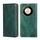 Custodia per telefono in pelle magnetica tinta unita per Honor X50 5G olio lucido (verde) Custodia per telefono in pelle magnetica tinta unita per Honor X50 5G olio lucido (verde)