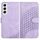 Per Samsung Galaxy S22 5G YX0060 Custodia in pelle per telefono con testa di elefante in rilievo con cordino (viola chiaro) Per Samsung Galaxy S22 5G YX0060 Custodia in pelle per telefono con testa di elefante in rilievo con cordino (viola chiaro)