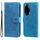 Per Honor 100 Pro Custodia per cellulare in pelle con fiori a 7 petali (blu) Per Honor 100 Pro Custodia per cellulare in pelle con fiori a 7 petali (blu)