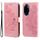 Per Honor 100 Pro Custodia per cellulare in pelle con fiori a 7 petali (oro rosa) Per Honor 100 Pro Custodia per cellulare in pelle con fiori a 7 petali (oro rosa)