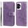 Custodia per telefono in pelle con stampa a fiori a 7 petali per Honor 100 (viola chiaro) Custodia per telefono in pelle con stampa a fiori a 7 petali per Honor 100 (viola chiaro)