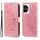 Custodia per telefono in pelle con stampa a fiori a 7 petali per Honor 100 (oro rosa) Custodia per telefono in pelle con stampa a fiori a 7 petali per Honor 100 (oro rosa)