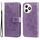 Custodia per cellulare in pelle con stampa a fiori a 7 petali per Honor X50i+ (viola chiaro) Custodia per cellulare in pelle con stampa a fiori a 7 petali per Honor X50i+ (viola chiaro)