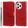 Custodia per telefono in pelle con stampa a fiori a 7 petali per Honor X50i+ (rossa) Custodia per telefono in pelle con stampa a fiori a 7 petali per Honor X50i+ (rossa)