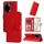 Custodia per telefono in pelle girasole goffrata per Honor 100 Pro (rossa) Custodia per telefono in pelle girasole goffrata per Honor 100 Pro (rossa)