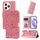 Custodia per telefono in pelle girasole goffrata per Honor X50i+ (oro rosa) Custodia per telefono in pelle girasole goffrata per Honor X50i+ (oro rosa)