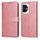 Custodia per telefono in pelle flip con texture classica per Honor 100 (oro rosa) Custodia per telefono in pelle flip con texture classica per Honor 100 (oro rosa)