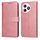 Custodia per telefono in pelle flip con texture classica in vitello per Honor X50i+ (oro rosa) Custodia per telefono in pelle flip con texture classica in vitello per Honor X50i+ (oro rosa)