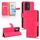Custodia per telefono in pelle magnetica per Honor 100 5G Skin Feel (rosa rosso) Custodia per telefono in pelle magnetica per Honor 100 5G Skin Feel (rosa rosso)