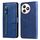 Per Honor X50i+ Custodia per cellulare in pelle con cerniera alla moda con texture di vitello (blu) Per Honor X50i+ Custodia per cellulare in pelle con cerniera alla moda con texture di vitello (blu)