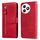Custodia per cellulare in pelle con cerniera alla moda per Honor X50i+ (rossa) Custodia per cellulare in pelle con cerniera alla moda per Honor X50i+ (rossa)