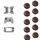 10 PCS Gamepad In Silicone Pulsante Luminoso Cap Rocker Cap Per PS5/PS4/PS3/ONE/360/PRO/serie X/S (Nero Cerchio Rosso) 10 PCS Gamepad In Silicone Pulsante Luminoso Cap Rocker Cap Per PS5/PS4/PS3/ONE/360/PRO/serie X/S (Nero Cerchio Rosso)