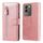 Per vivo Y200 / V29e Global Fashion Custodia in pelle con cerniera con texture di vitello (oro rosa)