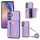 Per Samsung Galaxy S24 DF-09 Custodia per telefono in PU con texture litchi a tracolla (viola) Per Samsung Galaxy S24 DF-09 Custodia per telefono in PU con texture litchi a tracolla (viola)