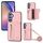 Per Samsung Galaxy S24 DF-09 Custodia per telefono in PU con trama a tracolla con texture Litchi (rosa) Per Samsung Galaxy S24 DF-09 Custodia per telefono in PU con trama a tracolla con texture Litchi (rosa)