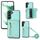 Per Samsung Galaxy S22 DF-09 Custodia per telefono in PU con texture litchi a tracolla (ciano) Per Samsung Galaxy S22 DF-09 Custodia per telefono in PU con texture litchi a tracolla (ciano)