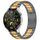 Per Huawei Watch GT4 / GT3 / GT2 / GT 46mm cinturino in metallo con fibbia HW a tre ceppi (grigio oro) Per Huawei Watch GT4 / GT3 / GT2 / GT 46mm cinturino in metallo con fibbia HW a tre ceppi (grigio oro)