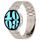 Per Samsung Galaxy Watch6/6 Classic/5/5 Pro Cinturino in metallo a tre perline stile pulsante (colore titanio) Per Samsung Galaxy Watch6/6 Classic/5/5 Pro Cinturino in metallo a tre perline stile pulsante (colore titanio)