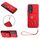 Custodia per telefono in PU con supporto per anello per borsa per organo per Honor 90 con cordino (rosso) Custodia per telefono in PU con supporto per anello per borsa per organo per Honor 90 con cordino (rosso)