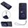 Per Honor 90 Lite/X50i Custodia per telefono in PU con porta carte per organo con cordino (blu) Per Honor 90 Lite/X50i Custodia per telefono in PU con porta carte per organo con cordino (blu)