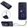 Custodia per telefono in PU con supporto per anello per borsa per organo globale per Honor X6a con cordino (blu) Custodia per telefono in PU con supporto per anello per borsa per organo globale per Honor X6a con cordino (blu)