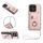 Custodia per telefono in PU con supporto per anello per borsa per organo per Honor X8a con cordino (rosa) Custodia per telefono in PU con supporto per anello per borsa per organo per Honor X8a con cordino (rosa)