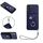 Per Samsung Galaxy S22 5G Custodia per cellulare con supporto per anello in organza con cordino (blu) Per Samsung Galaxy S22 5G Custodia per cellulare con supporto per anello in organza con cordino (blu)