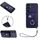 Per Samsung Galaxy S24 5G Custodia per cellulare con supporto per anello in organza con cordino (blu) Per Samsung Galaxy S24 5G Custodia per cellulare con supporto per anello in organza con cordino (blu)